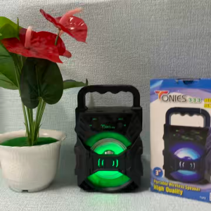 Speaker Bluetooth TONIES-333 Tidak Ada Mikrofon Portable Stereo Rgb Extra Bass Fm Radio USB TF