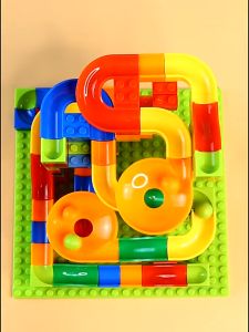 168/336PCS  Đồ chơi xếp hình lắp ráp thả bi cầu trượt bóng 168 chi tiết đồ chơi lắp ghép cho bé phát triển tư duy