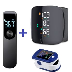 Rechargeable Wrist Sphygmomanometer Blood Pressure Monitor Medical English Voice Digitlal Tensiometro Oxymeter Health Tonometer