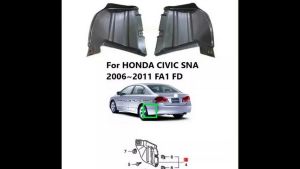 Vè chắn bùn sau cho Honda Civic Gen 8 Honda Civic Gen 8 (06 – 11) Honda Civic 06 – 11