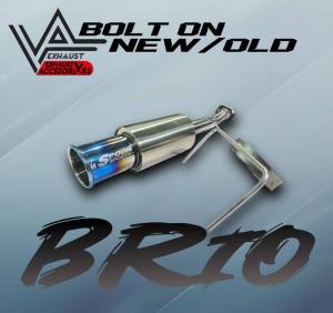 Knalpot mobil Bolt on mobil Brio new/old pemasangan pnp Brand ventador exhaust Garage