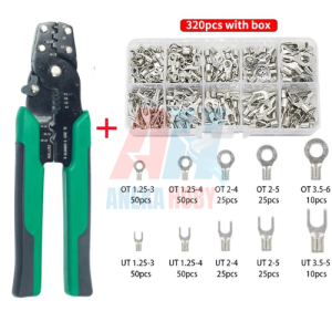 Set Terminal Sekun + Tang / Soket Skun Kabel Terminal Insulated Skun Terminal Male Female Skun Kabel Motor Car Soket Motor / Konektor Kabel Motor Mobil