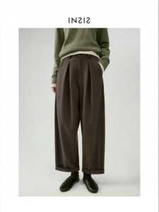 INSIS FEMME | Relaxed Fit Japanese Style Stretchy Cropped Pants