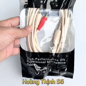 Dây cáp Loa jack 3.5 ra 2 AV hoa sen LITTON dài 1.8m-3m-5m-10m Nhựa dẽo chất lượng âm thanh tốt - Chính hãng