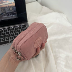 Nylon Mini Wallet Womens Portable Document Storage Bag Handheld Card Holder Creative Festival Gifts Retro Korean Style