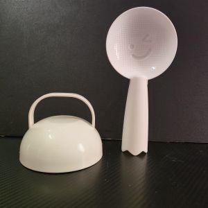 Restaurant Grade Plastic Half round Rice Spoon Non-Stick Kitchen Cooking Utensil for Electric Rice Cooker round Rice Spoon