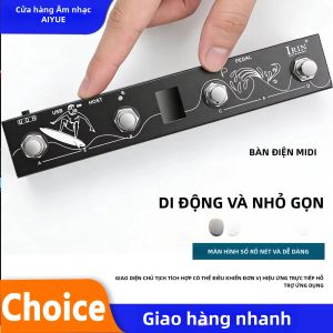 IRIN | IRIN Chocolate Plus Bàn Phím Điều Khiển MIDI Không Dây Với 4 Nút Chuyển Đổi Chân Có Thể Điều Khiển Bằng Bàn Phím Giao Diện Máy Chủ MIDI Điều Khiển Hiệu Ứng Đàn Guitar