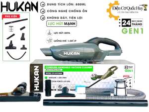 Thân Máy hút bụi pin HUKAN GEN1 HVC5050 Lực hút mạnh 8kpa Dung tích 800ml