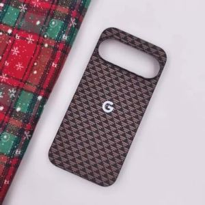 Retro Carbon Fiber Texture for Magsafe Case for Google Pixel 10A 10 9 Pro XL 8 7 Pro Wireless Charging Protect Shockproof Cover