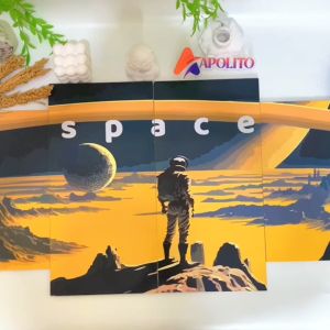 Hiasan Dinding Set Cosmonaut Spaceman isi 4