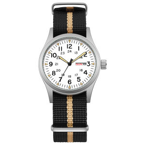 TPW 2026 Luminous 38mm Womens Field Watch Easy Read Fabric Strap 24hr Display Date Day Function Quartz Movement