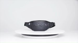 BARNOROO Men Waist Chest Bag Leather Cross Body Kangaroo Bag Waist Bag Men Messenger Bag Casual men beg