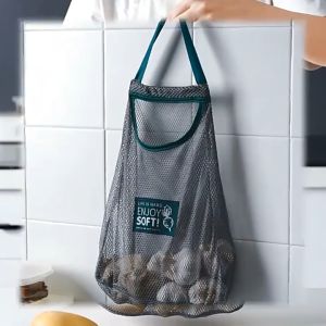 Kitchen Vegetable Storage Net Pocket Household Multi-Purpose Creative Fruit Wall Bag Hanging Onion Garlic Storage Bag