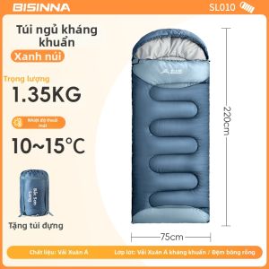 BSWOLF | Túi Ngủ Ngoài Trời Chống Khuẩn Dùng Mùa Đơn/Đôi