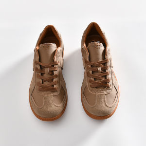 High-End Imported Lamb Skin Mens Retro Deqin Shoes Fashionable Casual Leather Shoes Comfortable All-Season Plain Toe Rubber Sole