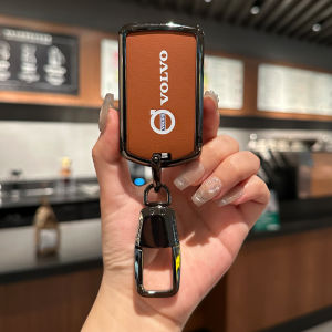 [Ready Stock]Car Key Cover Case Shell for Volvo S60 S90 V60 V90 XC40 XC60 XC90 C40 EX40 EX90 T5 T6 T8 Alloy Leathe Car Accessories Comprehensive protection
