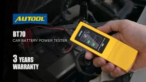 AUTOOL Máy Kiểm Tra Ắc Quy Ô Tô BT70 Máy Kiểm Tra Ắc Quy Ô Tô Máy Kiểm Tra Mạch Sạc 12V 100 Đến 2000CCA Máy Phân Tích Ắc Quy 12V