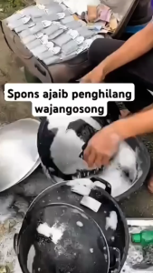 Sikat Pembersih Wajan Gosong Membandel Spon Pembersih Kerak Wajan Gosong Membandel Sikat Panci