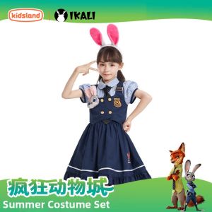 Ikali | Crazy Animal City Zootopia Judy Bunny Officer Costume Dress Up Set
