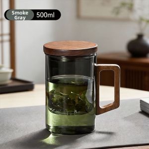 GIANXI | Office Suitable Tea Infuser Cup Male Oriented Glass