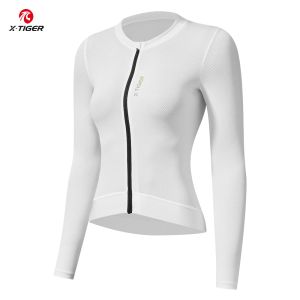 X-Tiger | X-TIGER Cycling Jersey Woman Cycling Road Bike Jersey UV Protective MTB Bike Clothing Breathable Windbreak Cycling Long Sleeve
