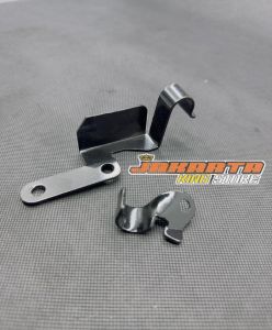 breket kleman selang rem depan RX king set atas dan bawah