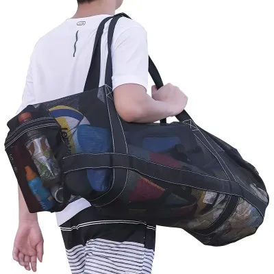 100L Extra Large Capacity Mesh Diving Bag Surfing Snorkeling Fins Equipment Storage Dry Bag Beach Swimming Duffle Bag