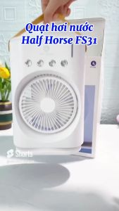 Quạt hơi nước để bàn Half Horse FS31 tích hợp pin sạc tiện lợi