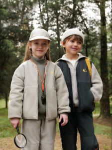 Marc&Janie | Outdoor School Style Patchwork Fleece Jacket