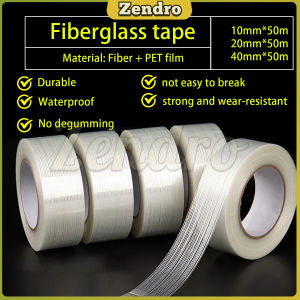 ZEO Fiber Glass Tape Length 50m Strong Adhesive Seal Tape For Packaging Fixed Bundled