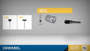 DREMEL 405 Bristle Brush 3.2 mm - 3pcs/pkt