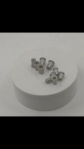 100pcs M5/M6 Stainless Steel Rivet Set: Flat Head Rivets & Threaded Insert Nut
