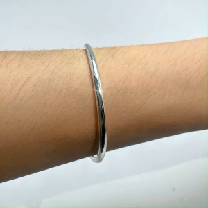 WENG KWONG Plain Bangle in 925 Silver (9G0008)