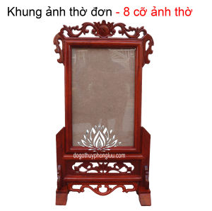 Khung ảnh thờ chiện dơi đơn khung hình gia tiên cỡ ảnh 21x31