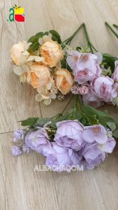 BUNGA ARTIFICIAL PEONY ZQ2 DAYSI SALJU B8082 BUNGA PLASTIK DEKORASI BUKET