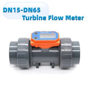 DN15-DN65 Digital Turbine Flow Meter Farm/Garden Irrigation Electronic LCD Display Flowmeter for Petrol Methanol Water
