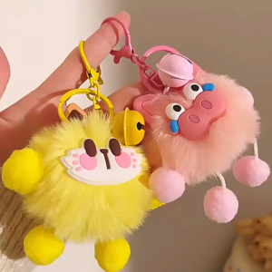 Móc Khóa Thú Cưng Lông Mềm Dễ Thương – Phụ Kiện Balo/Túi Xách LILA MKDOI2