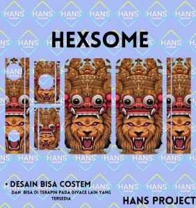 Stiker Garskin HEXSOME Original Desain Full Motif Bisa Custom Untuk Memperindah Tampilan