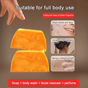 Gold Soap Bath Handmade Perfume Soap Deep Cleansing Soap Long-Lasting Fragrance Soap Essential Oil Amino Acid洗澡沐浴手工香水皂