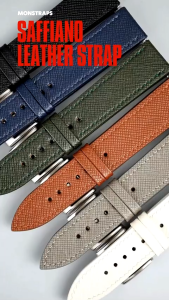 สายนาฬิกาแบบหนังรุ่น Saffiano Leather Straps