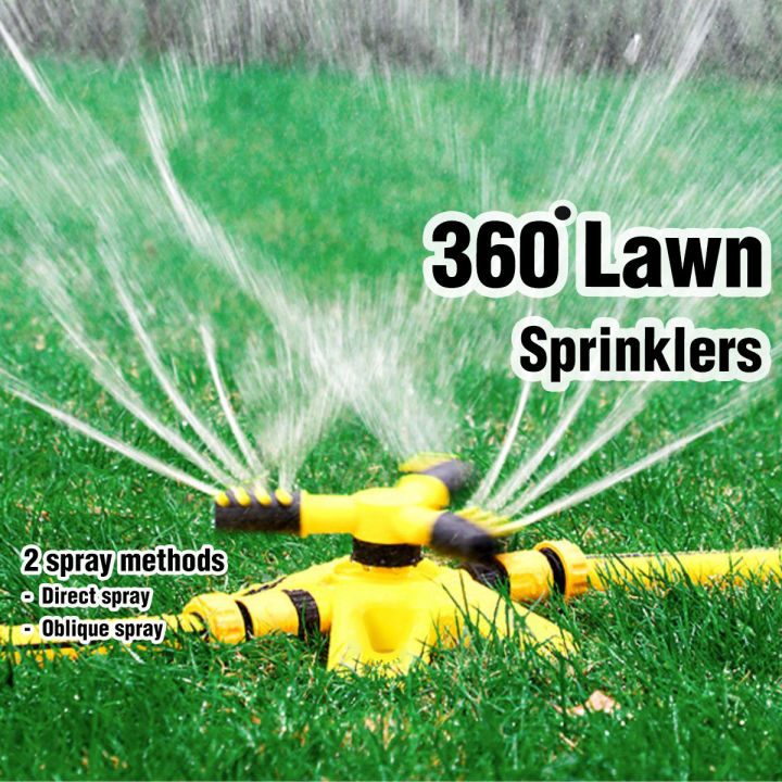 Garden Sprinkler Lawn Sprinkler Aut0matic 360 Degree Rotating ...