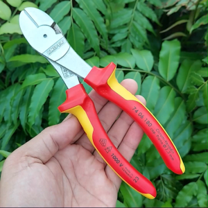 Kìm Cắt Thân Chéo 180mm Cách Điện 1000 Volt KNIPEX 74 06 180 [Chính hãng Đức/Germany]