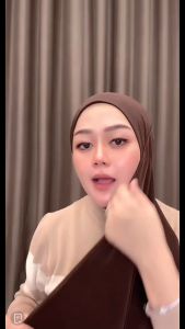 Pashmina Instan Meleyot Plus Inner Kerudung Pasmina Kaos Jersey Premium Polos