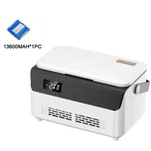 Double Insulin Refrigerated Box Outdoor Car Travel Mini Cooler Medicine Refrigeration Constant Temperature with 10400mAh Battery