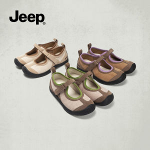 Jeep retro flat Mary Jane shoes summer new womens shoes comfortable niche versatile commuting shallow mouth single shoe