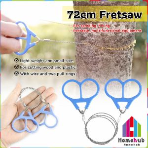 Homehub 72cm Fretsaw Stainless Steel Hand Rope Chain Saw: Portable Camping Tool