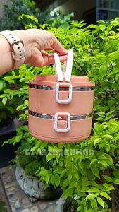 Hộp Đựng Cơm Lúa Mạch 2 Tầng Lõi Inox Cao Cấp