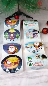 Stiker Christmas - Tempelan Stiker Natal - Aksesoris Ucapan TAG102