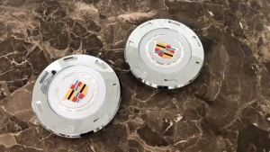 01 Logo chụp mâm ốp lazang bánh xe ô tô Cadillac Escalade 2007-2014 MÃ K002