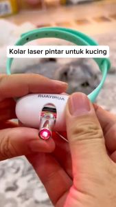 Mainan Kalung Laser Kucing - Mainan Interaktif untuk Kucing Kalung LED dengan Laser Stimulasi Aktivitas Menghibur dan Melatih Kucing Ideal untuk Rumah dan Outdoor